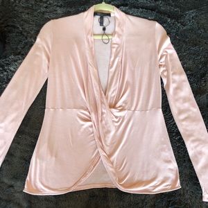 BCBGeneration Blush Wrap Blouse XXS